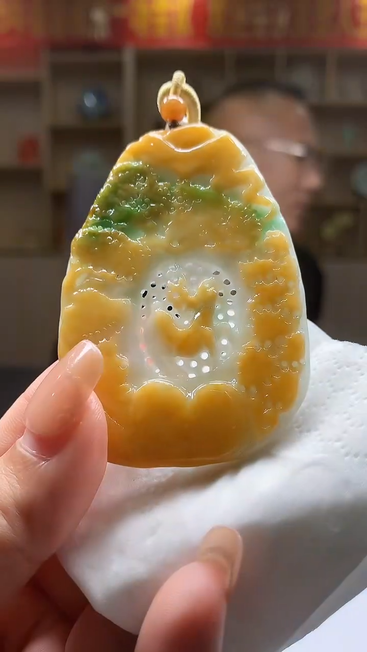 定制翡翠未镶嵌1057xx-毛货挂件20