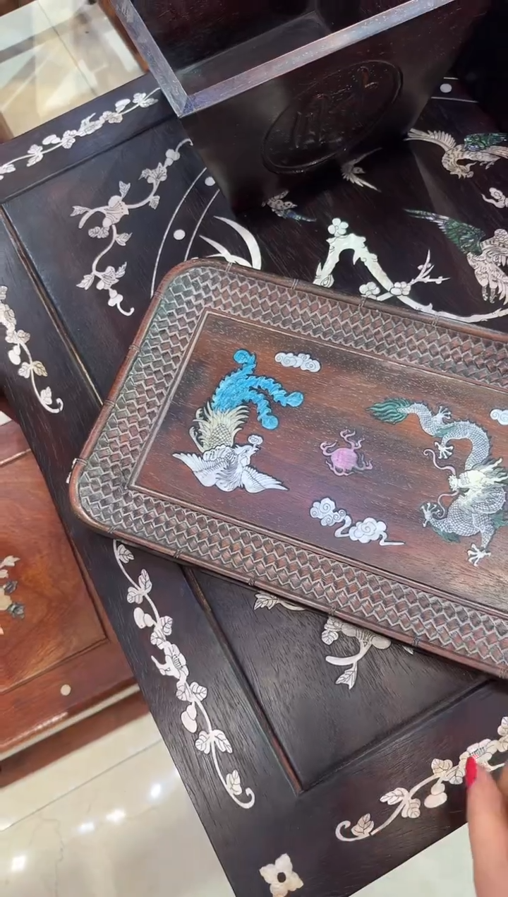 【闪购商品】木木艺龙凤呈祥茶盘99.8888