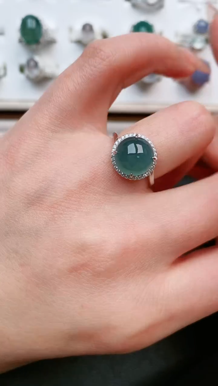 【闪购商品】翡翠戒指银S925镶嵌.....
