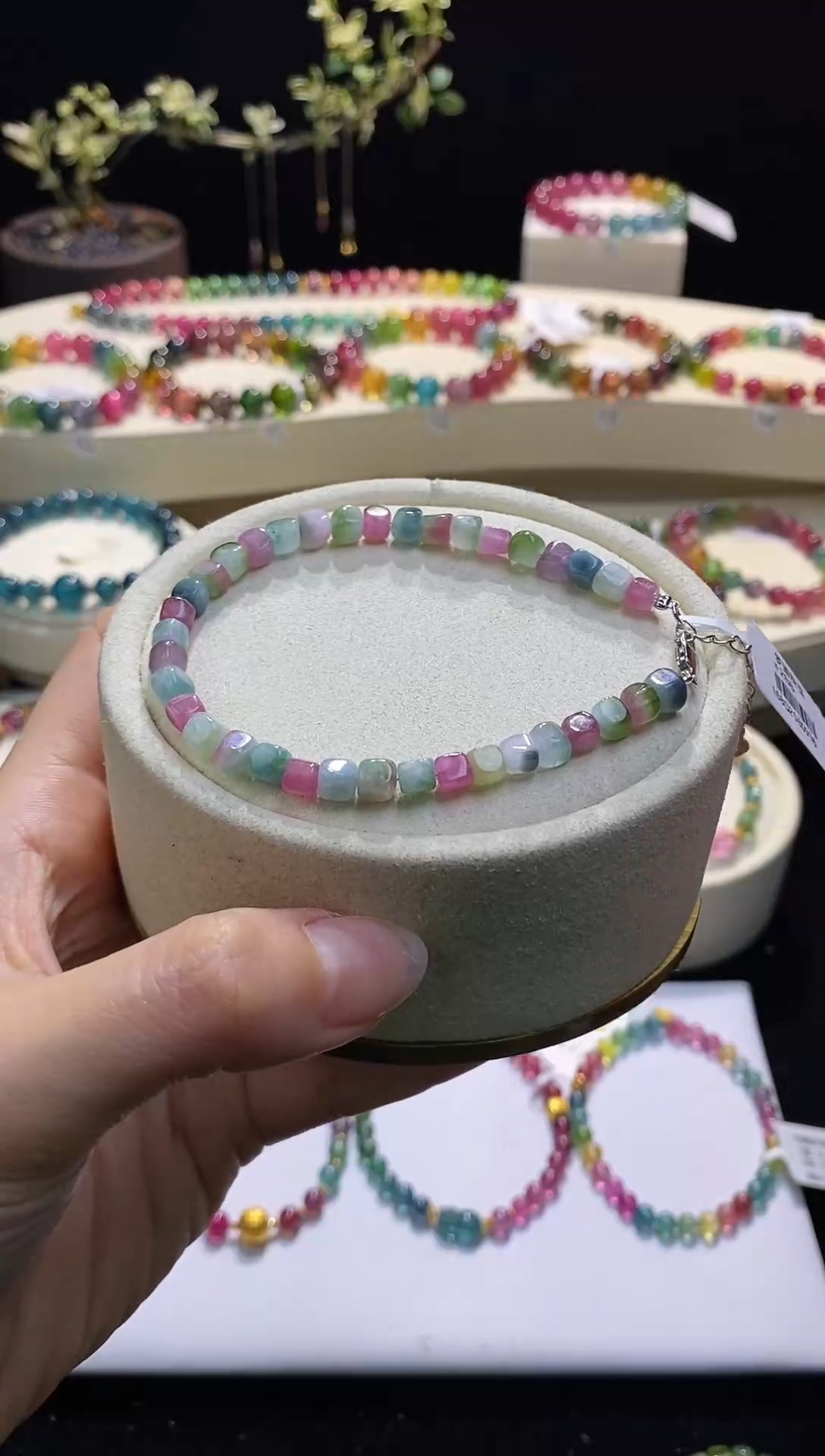 【闪购商品】碧玺手链未镶嵌19号B0996多样性发一