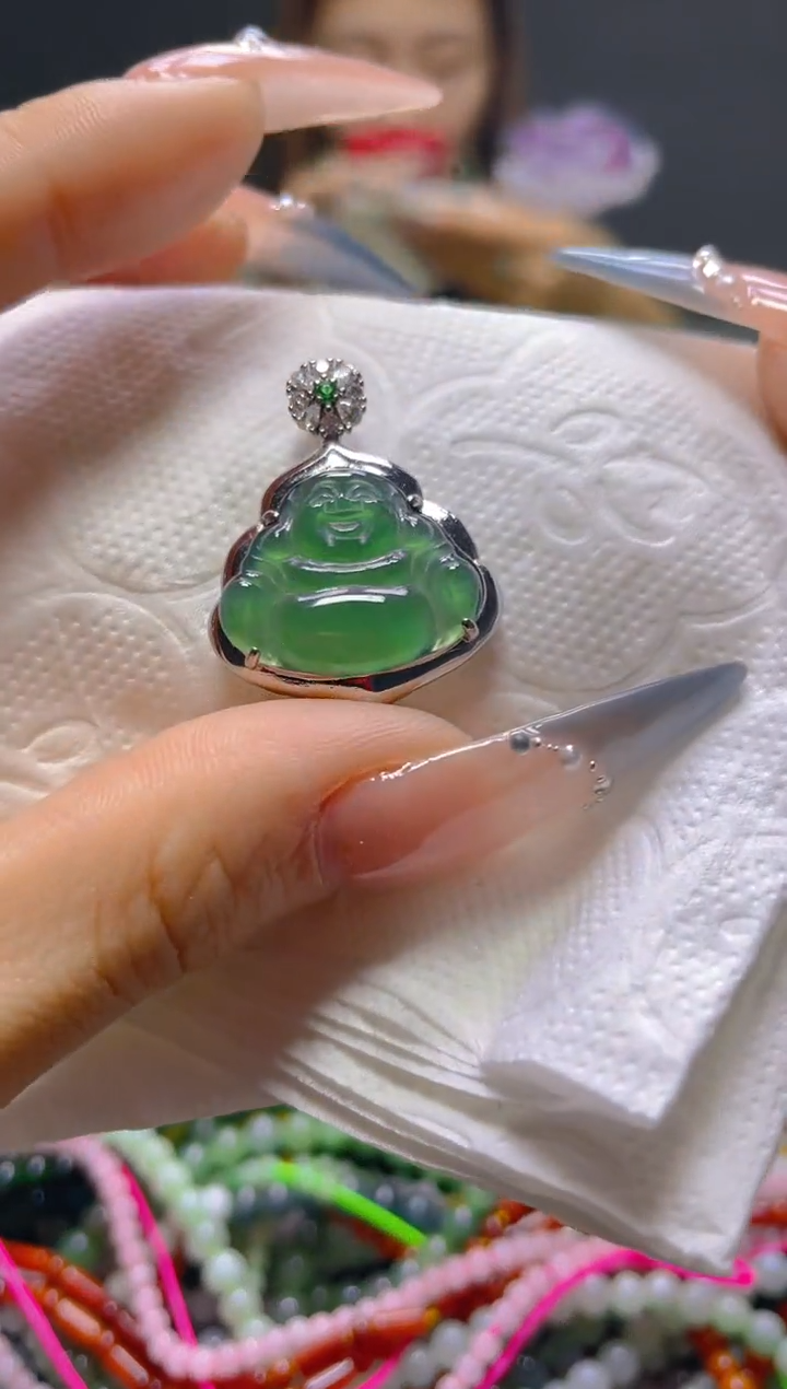 颈饰未镶嵌翡翠/B/翡翠A货，一件也是批发价