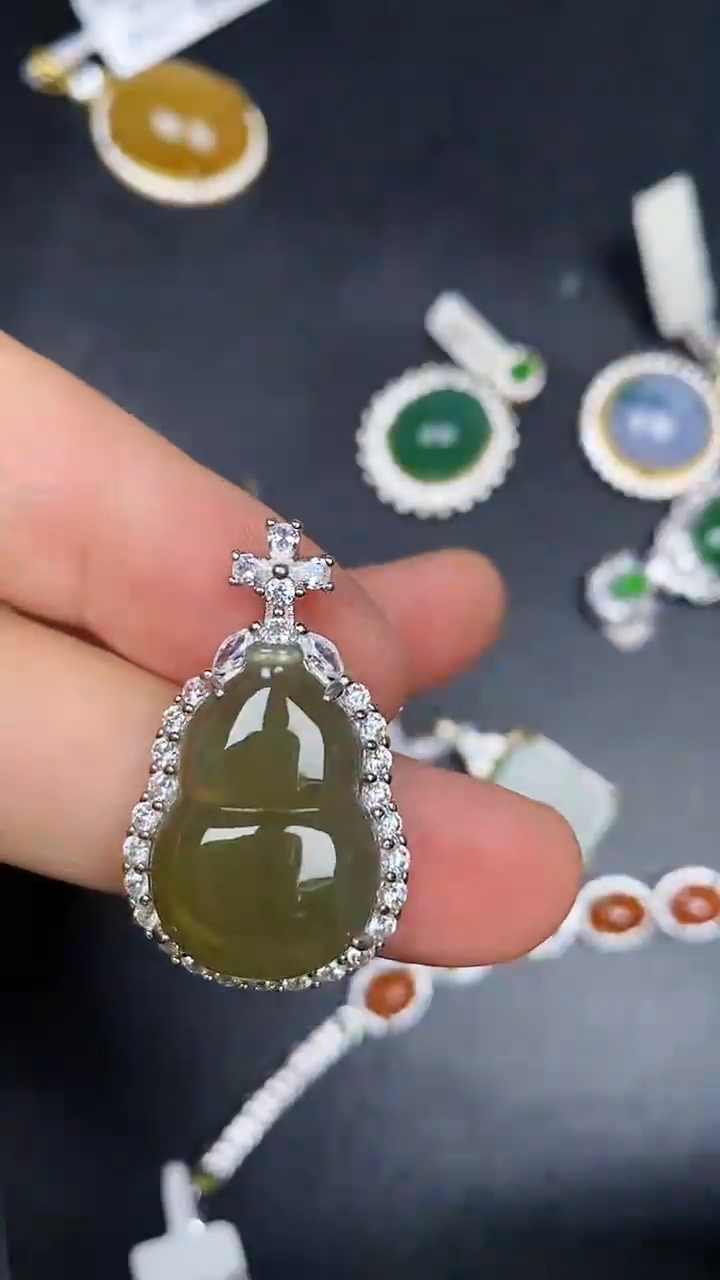 银S925镶嵌戒指翡翠2880
