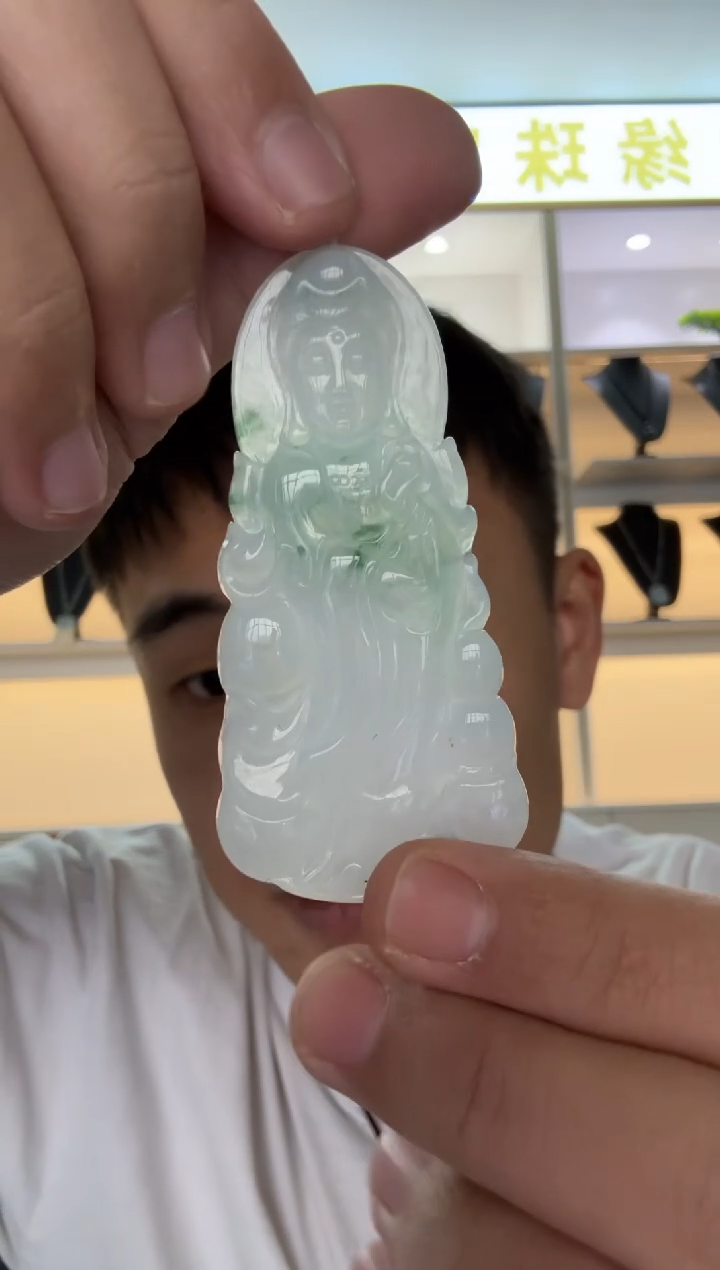 【闪购商品】翡翠颈饰未镶嵌天然翡翠A货孤品一件