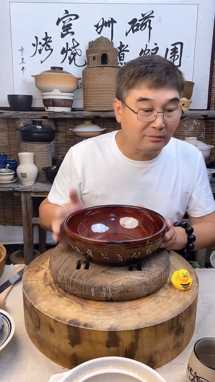 陶土字钵汤盆和面盆拌菜盆