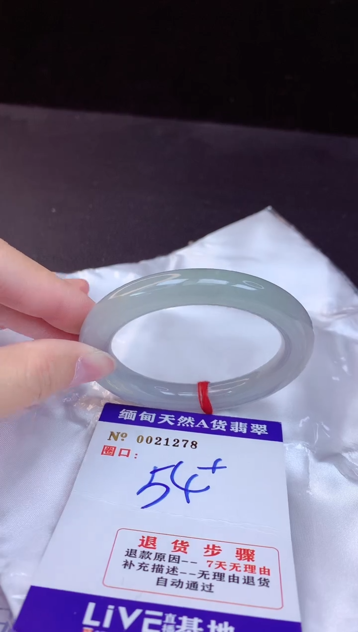 【闪购商品】翡翠手镯未镶嵌54+             