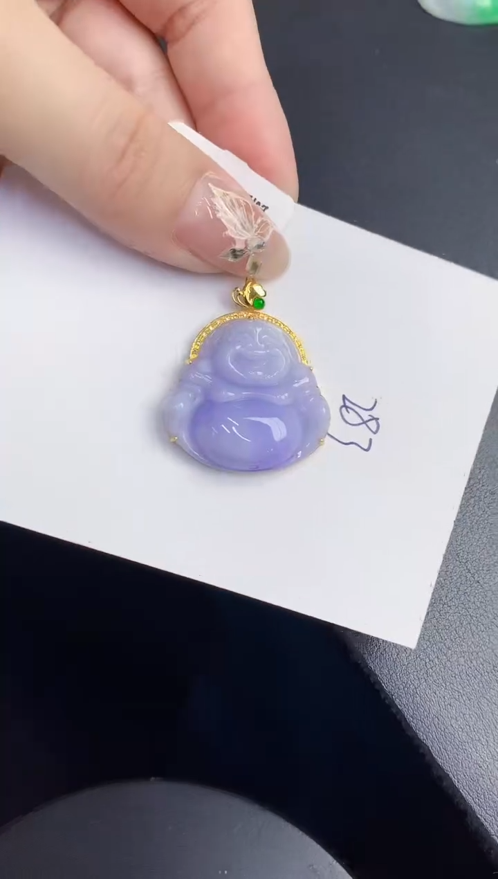 【闪购商品】翡翠颈饰18K金镶嵌0000000000001