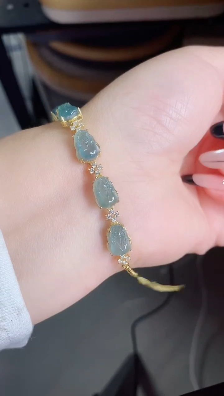 银S925镶嵌戒指翡翠1