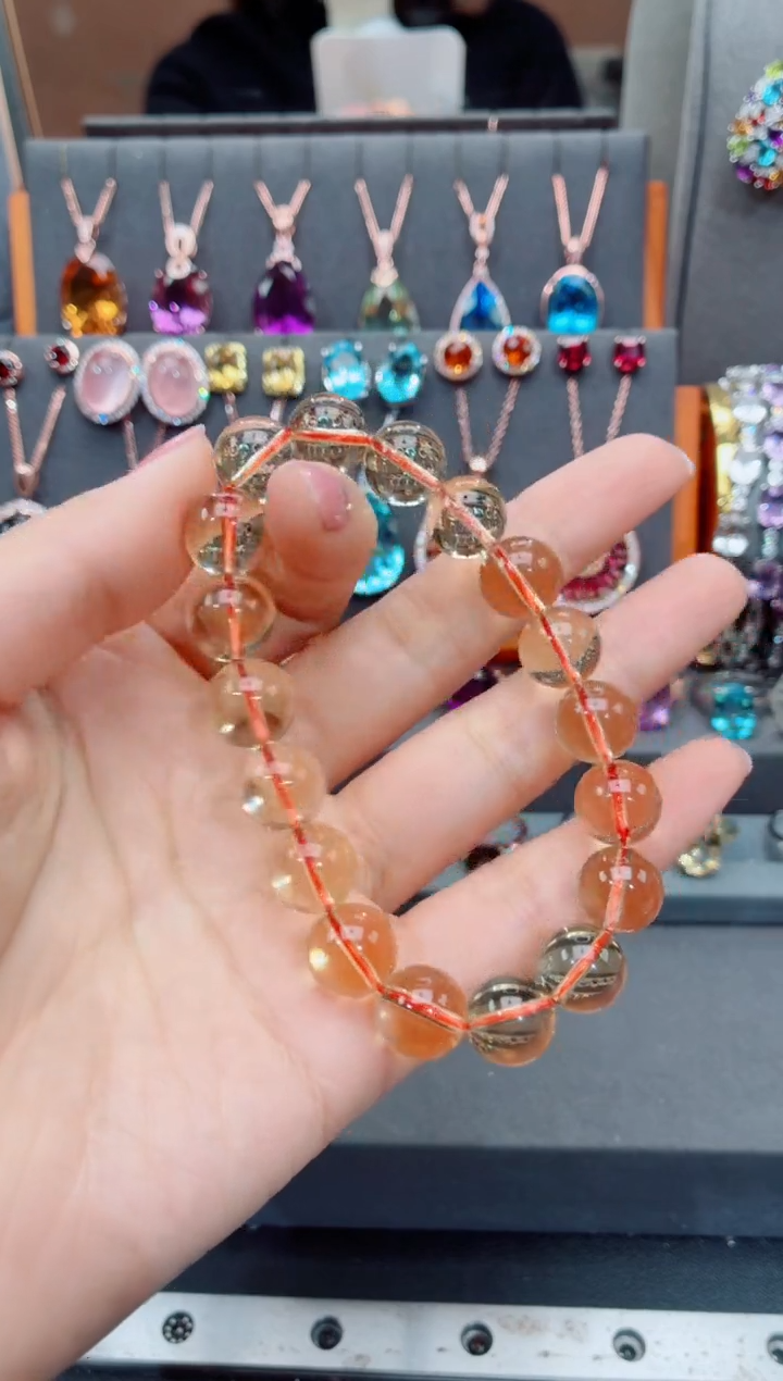 未镶嵌手串黄晶黄晶手串