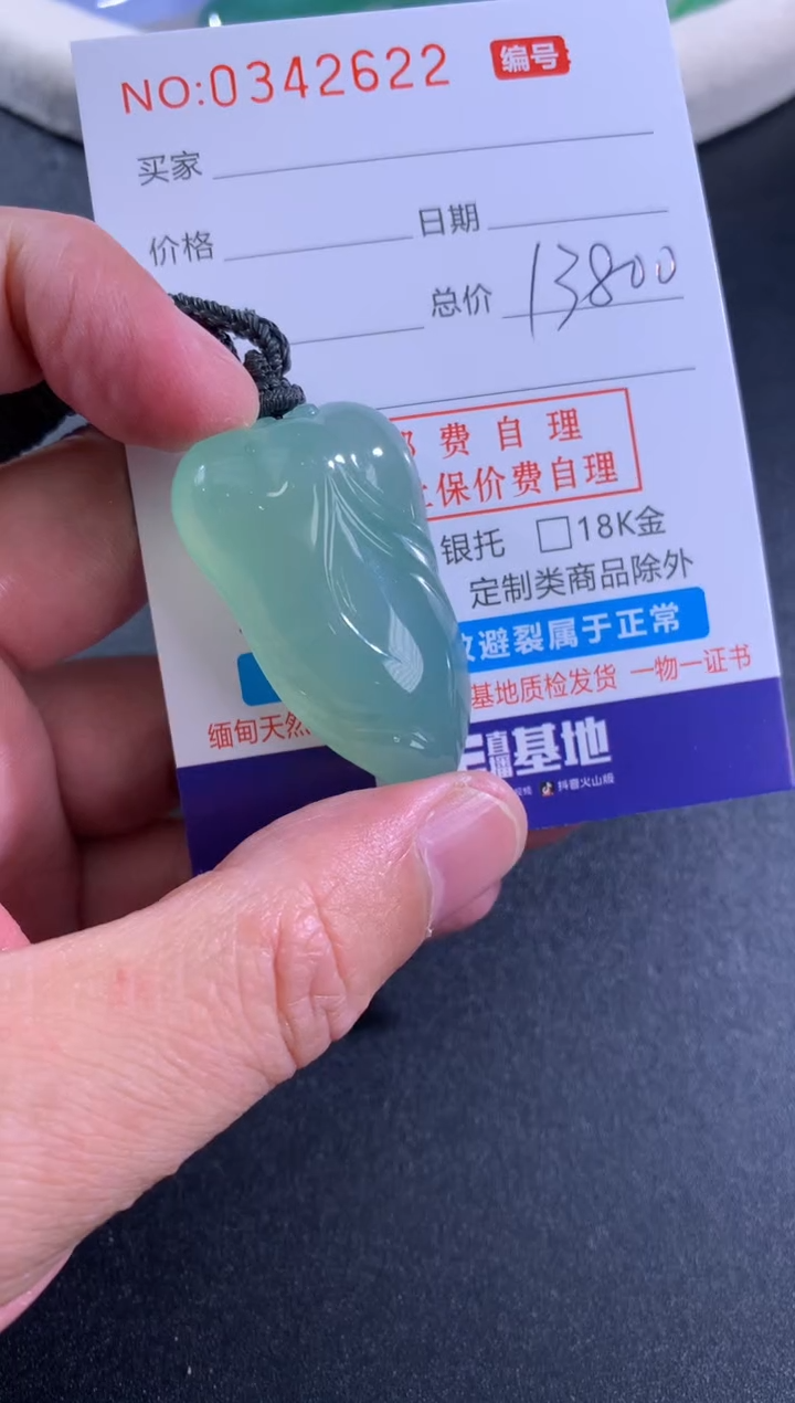【闪购商品】翡翠颈饰未镶嵌天然A货翡翠