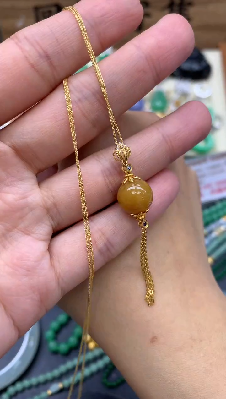 【闪购商品】翡翠颈饰18K金镶嵌246-中国好珍宝