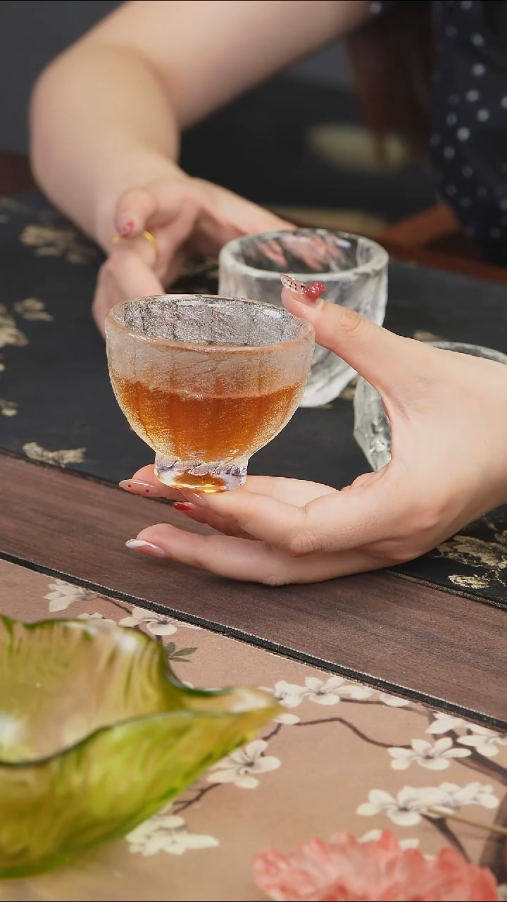 手工艺品琉璃紫色扶摇杯