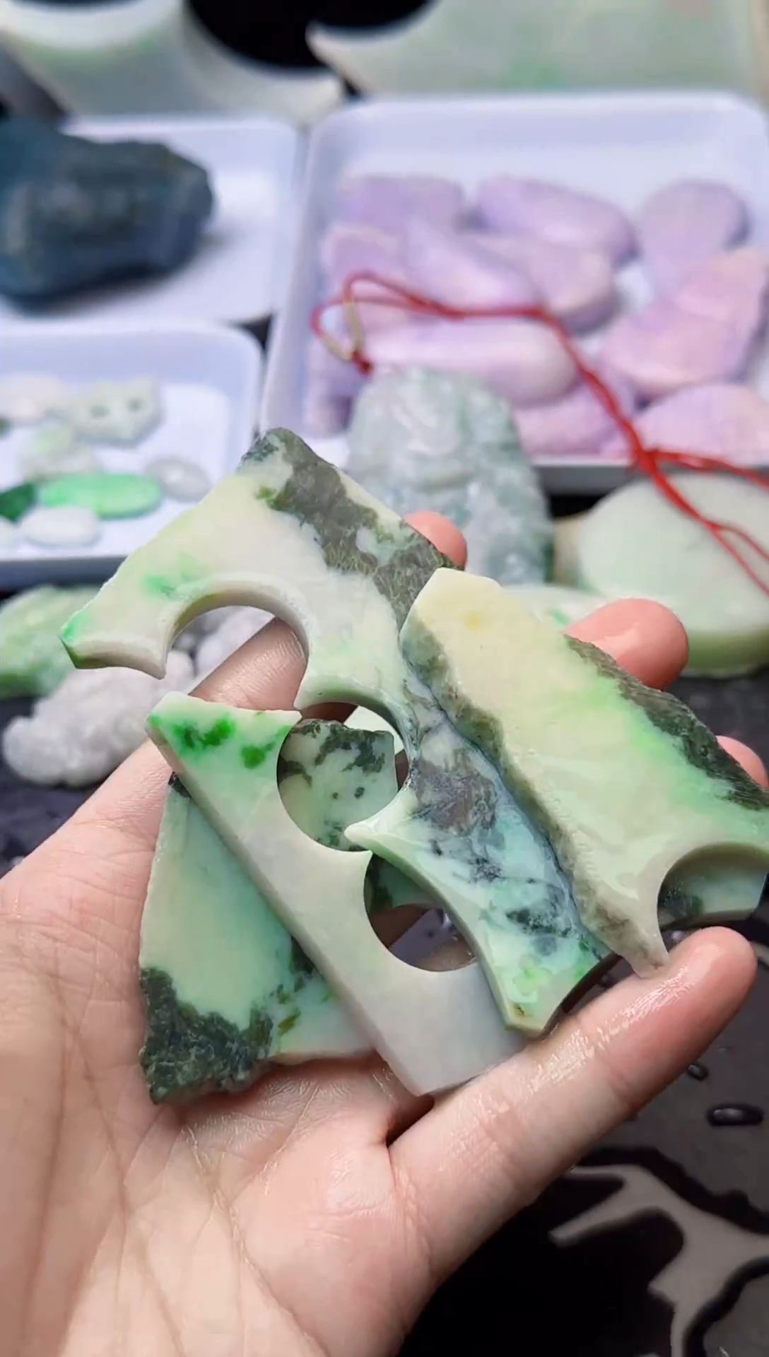 配石翡翠037天然A货翡翠