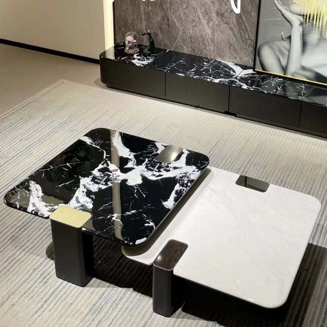 极简创意客厅电视柜茶几北欧简约轻奢设计意式地柜简约电视柜