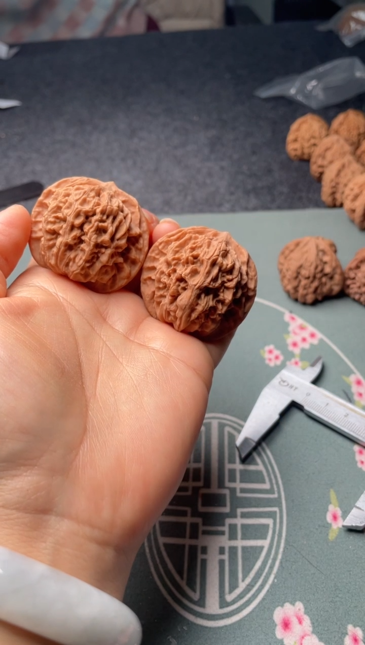 把件文玩核桃w314  盘龙纹 43尺