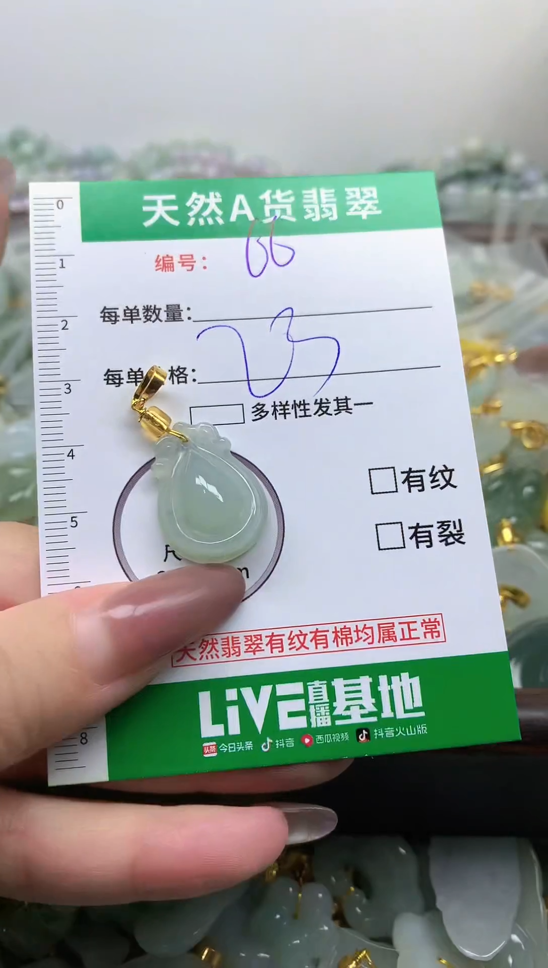 颈饰未镶嵌翡翠未镶嵌a货翡翠-66