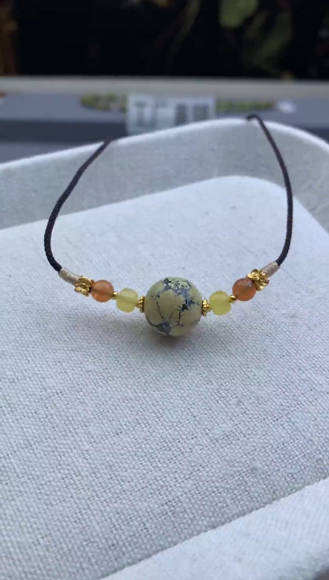 未镶嵌绿松石锁骨链E61