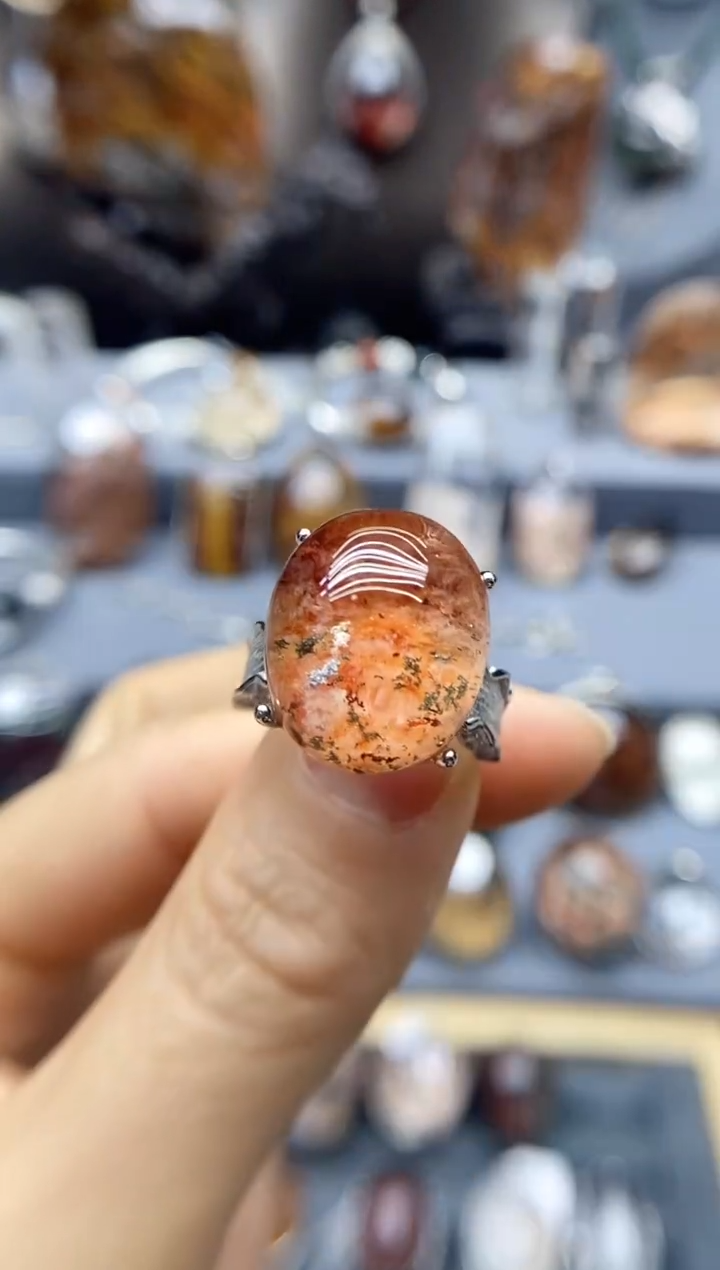 戒指银S925镶嵌水晶水晶水晶