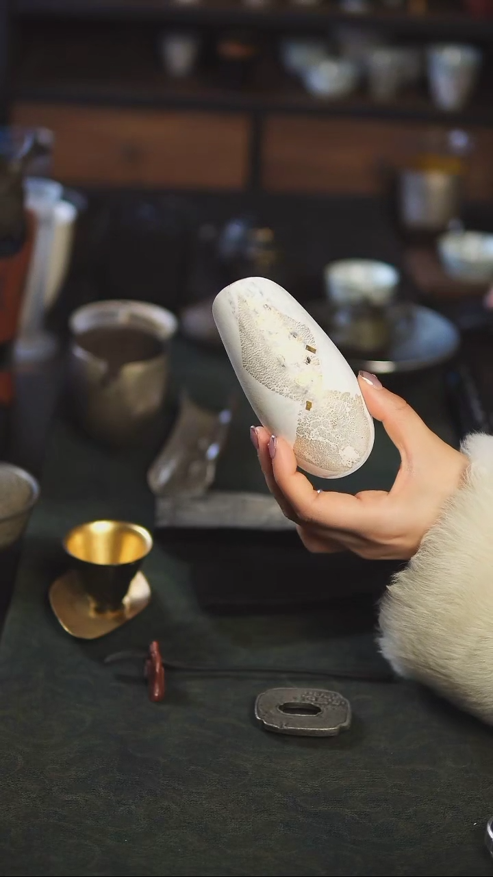 【闪购商品】王沁 玻璃茶则 白纯