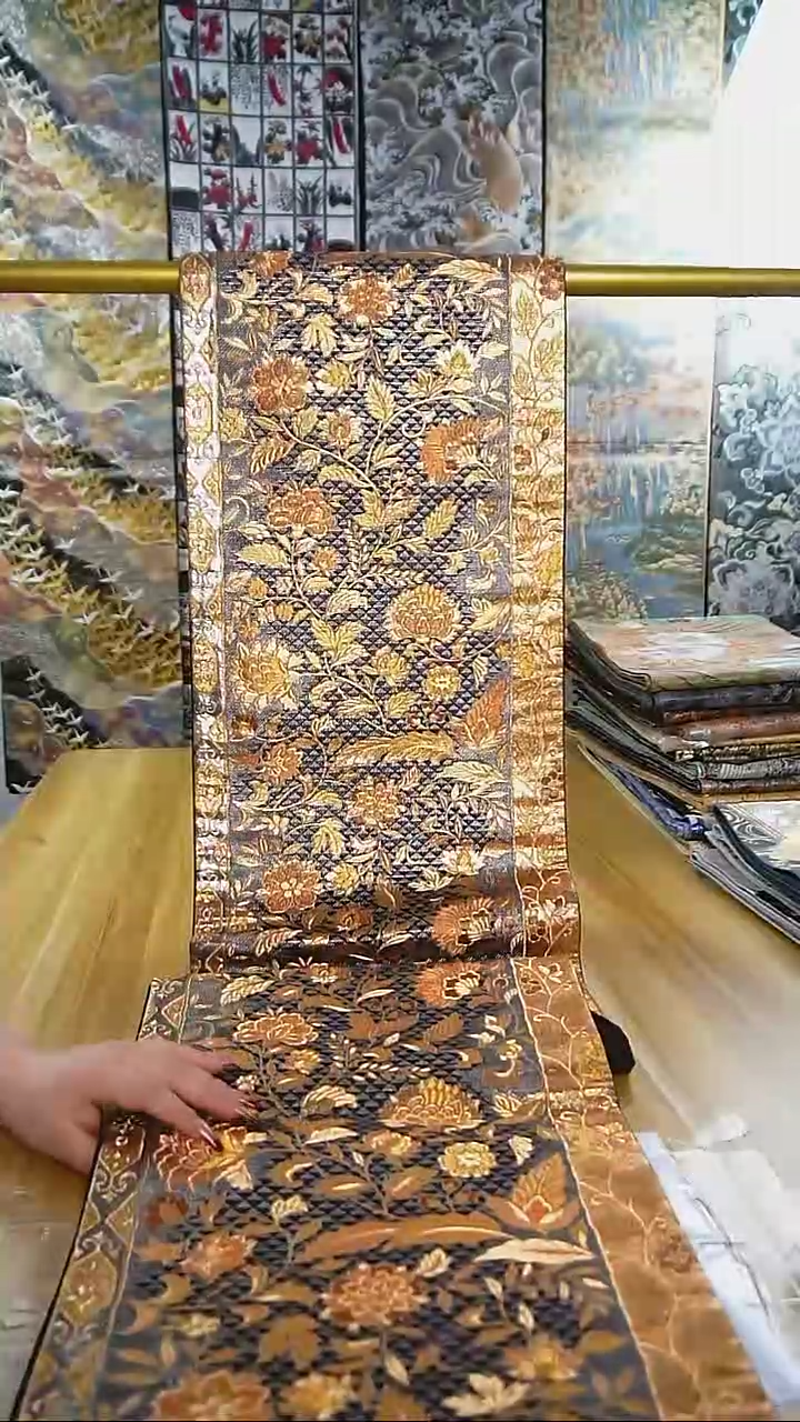 【闪购商品】织绣织锦137六通唐草花