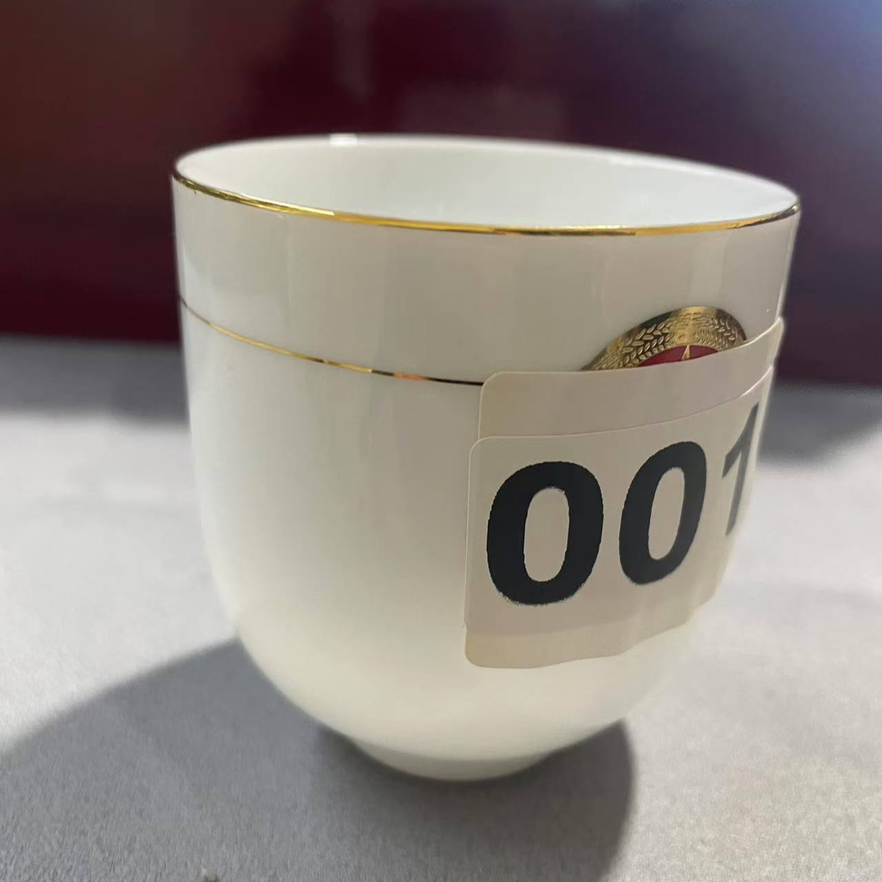 景德镇陶瓷立体浮雕主人单杯诗意头像设计容量90cc