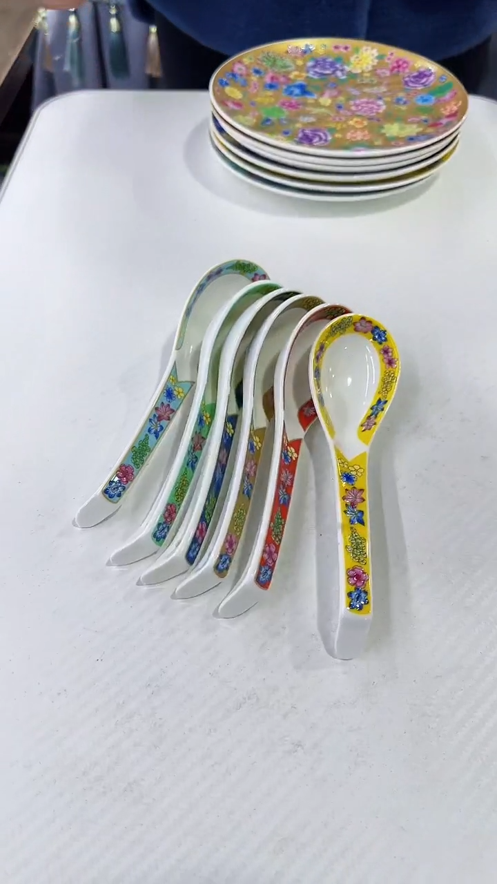 【闪购商品】瓷片小勺子六个景德镇陶瓷