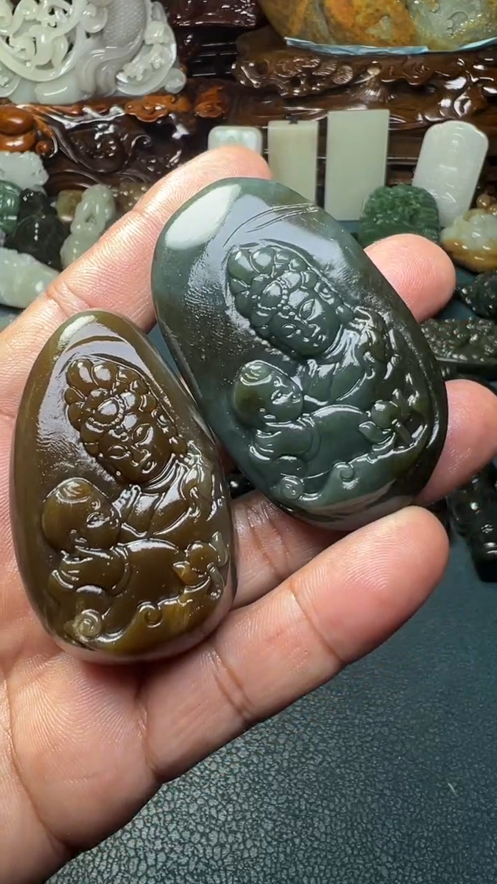 未镶嵌和田玉把件2