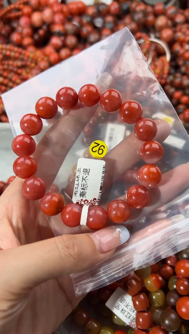 未镶嵌手串南红玛瑙12+