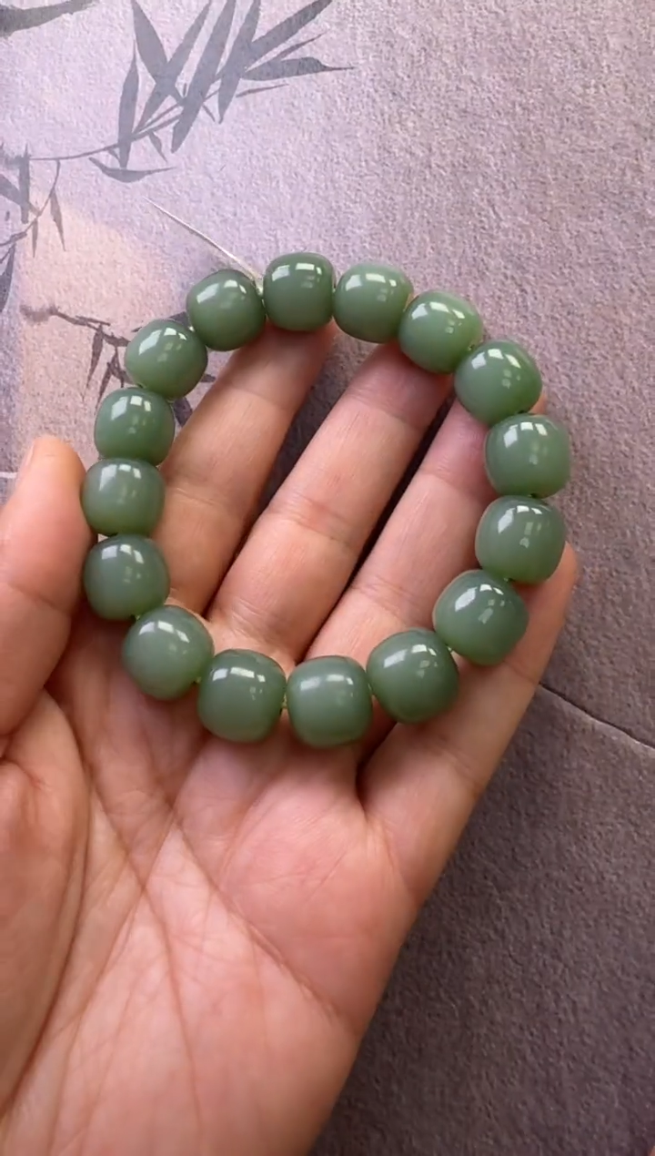 【闪购商品】和田玉（碧玉）手串未镶嵌手串