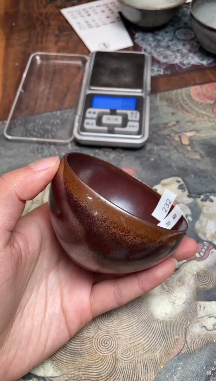 【闪购商品】茶盏232 福临号建盏主人杯（瑕疵介意勿拍）