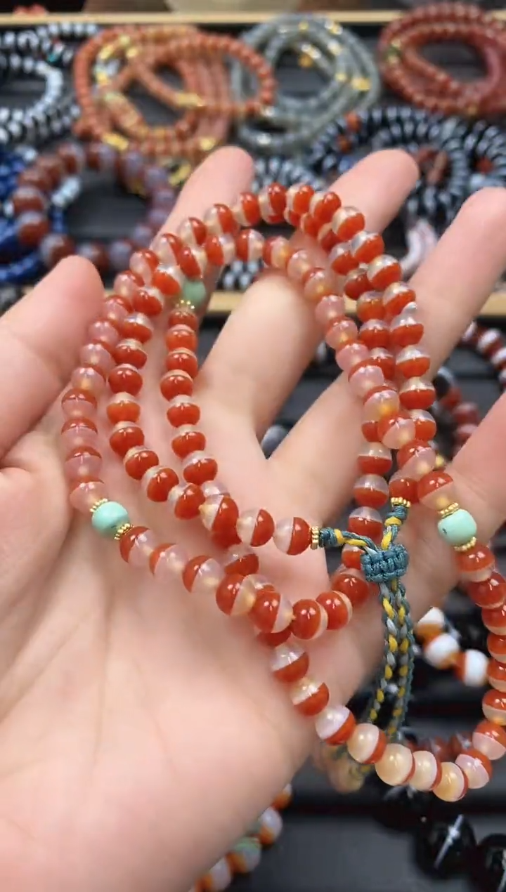 【闪购商品】玛瑙/玉髓108粒未镶嵌108粒