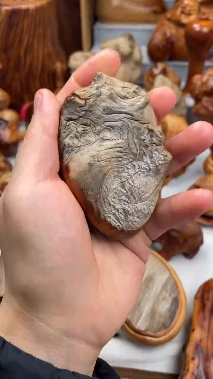 木太行崖柏陈化精品 原皮骨料圈眼/手把/雕刻件 -鉴赏期48小时