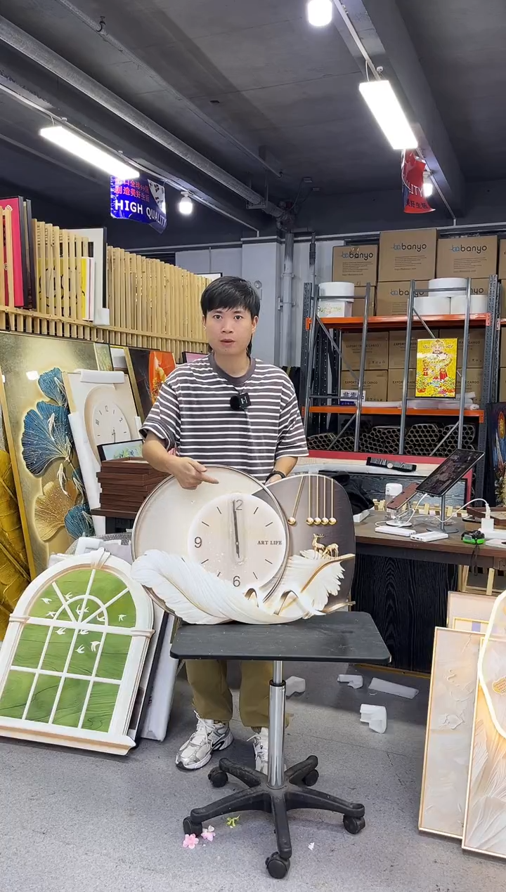 横款40*50钟表装饰画