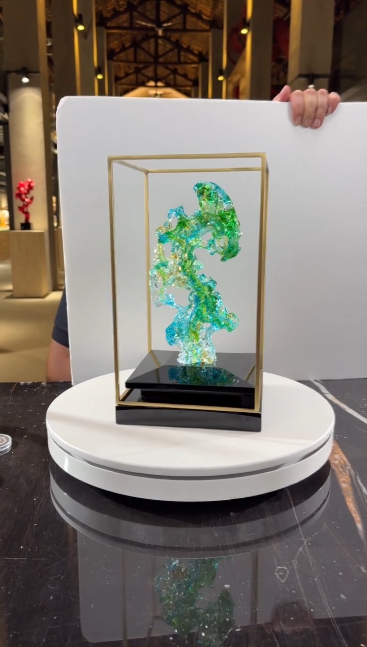 摆件0601043-101欧碧色画廊款太湖石