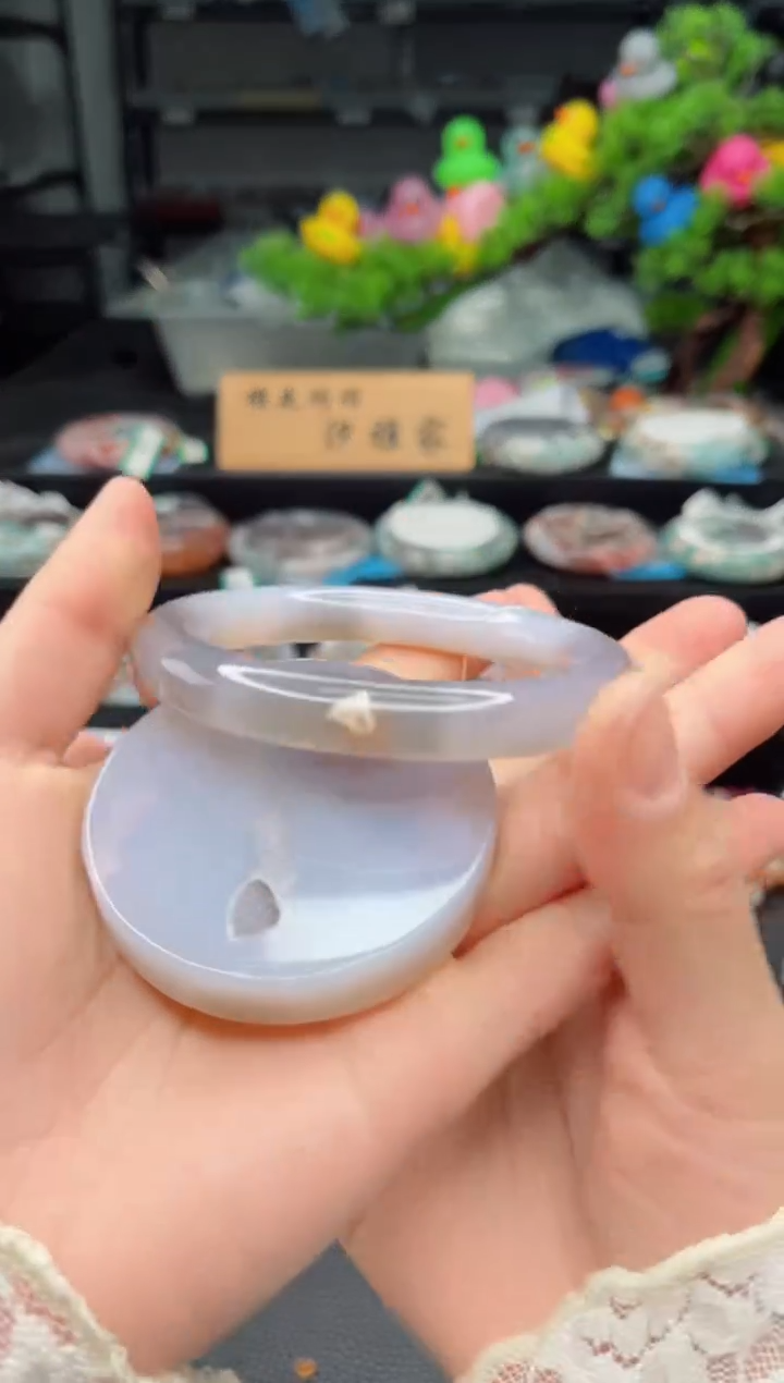 【闪购商品】石英质玉未镶嵌手镯61圈口（赠品镯心）3449054