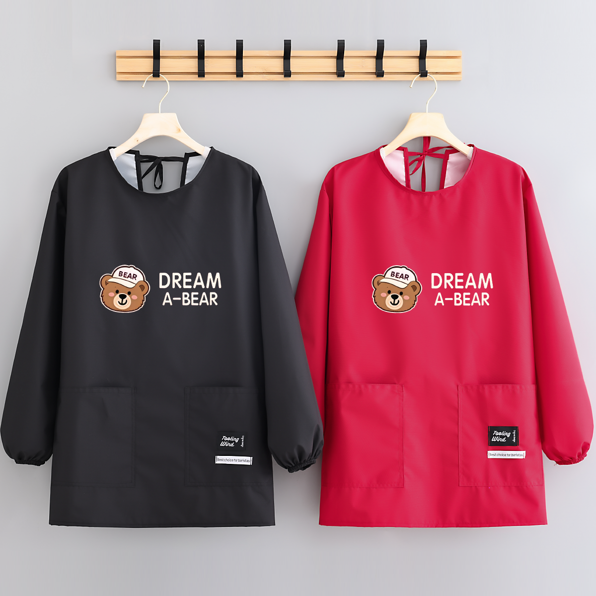 爆款家用防水围裙短款小个子罩衣耐脏耐磨男女款工作服舒适透气