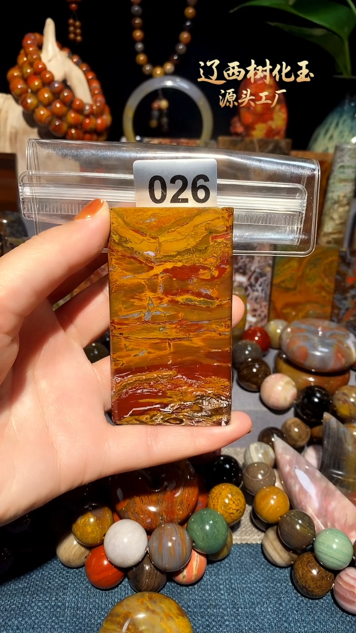 未镶嵌-硅化玉天然北票硅化玉吊坠