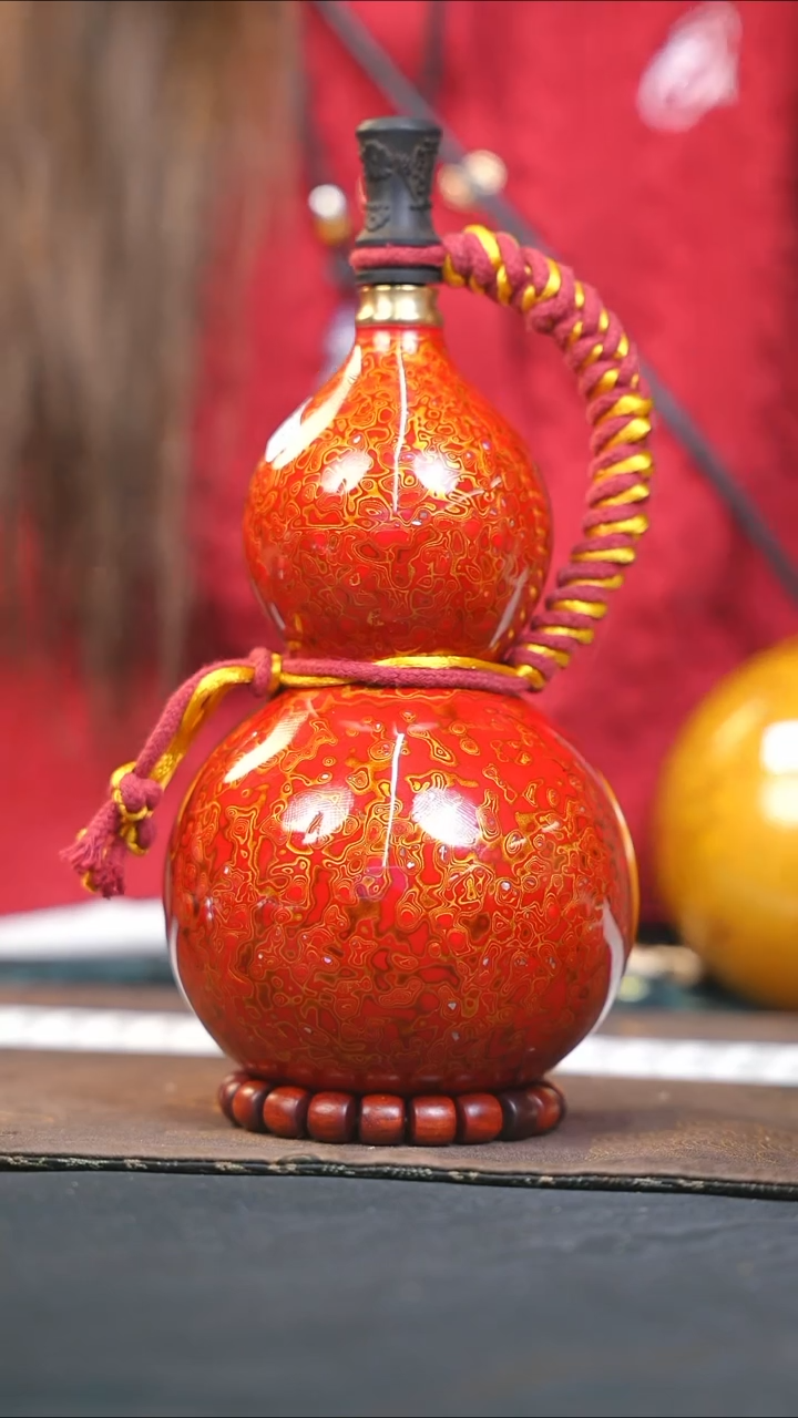 【闪购商品】WP336漆艺酒葫芦不包手串及旋转底座