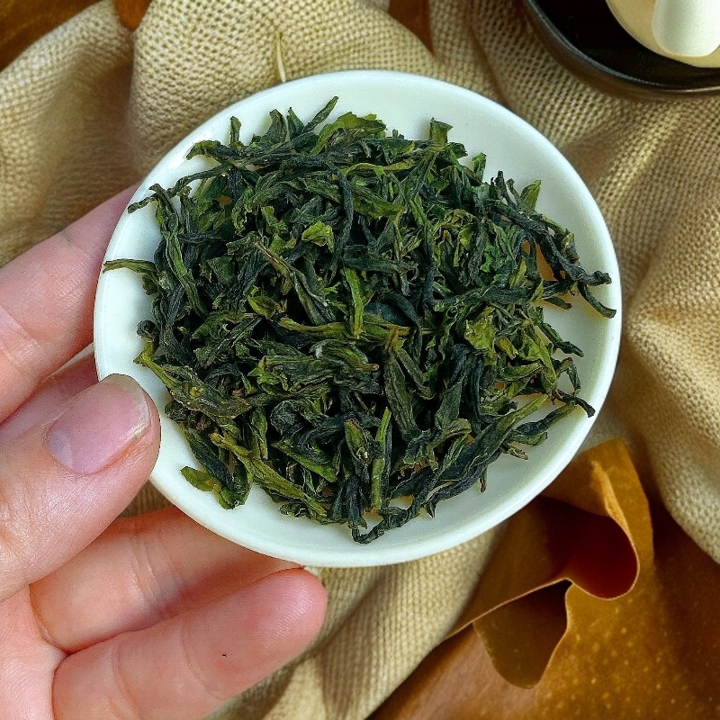 【龙坑 小叶焖黄】 瓜子壳状高山老枞头采六安瓜片绿茶有机生态茶