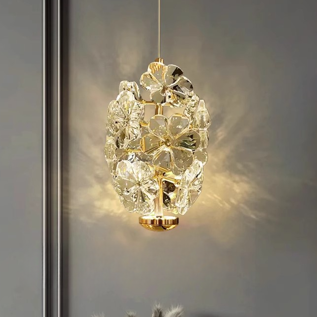 220V阳台纳米电镀弯管玄关电镀个性创意1㎡-3㎡吊灯