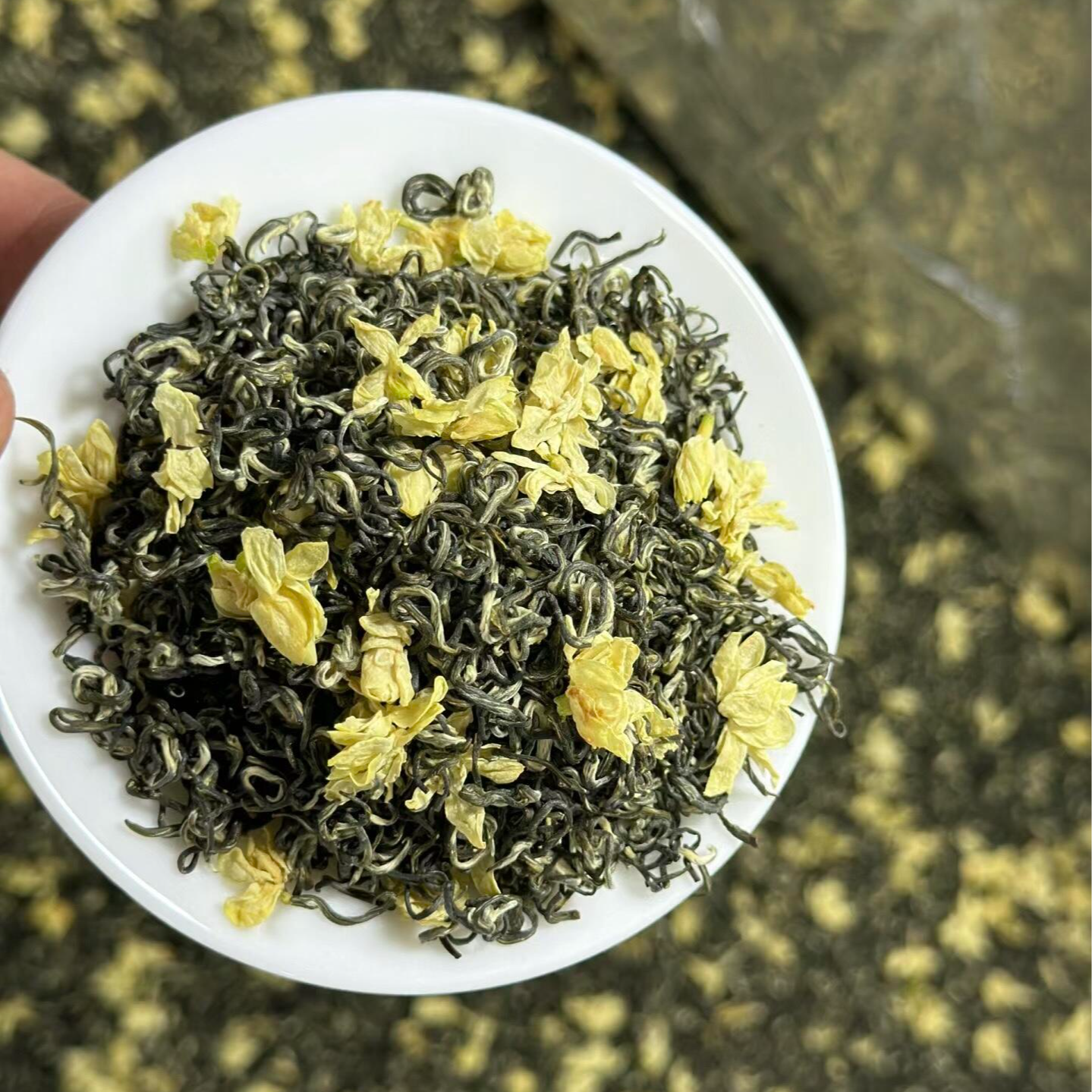 【川派碧潭级飘雪】2025年蒙顶山老川茶茉莉飘雪8窨1炒花茶浓香耐泡