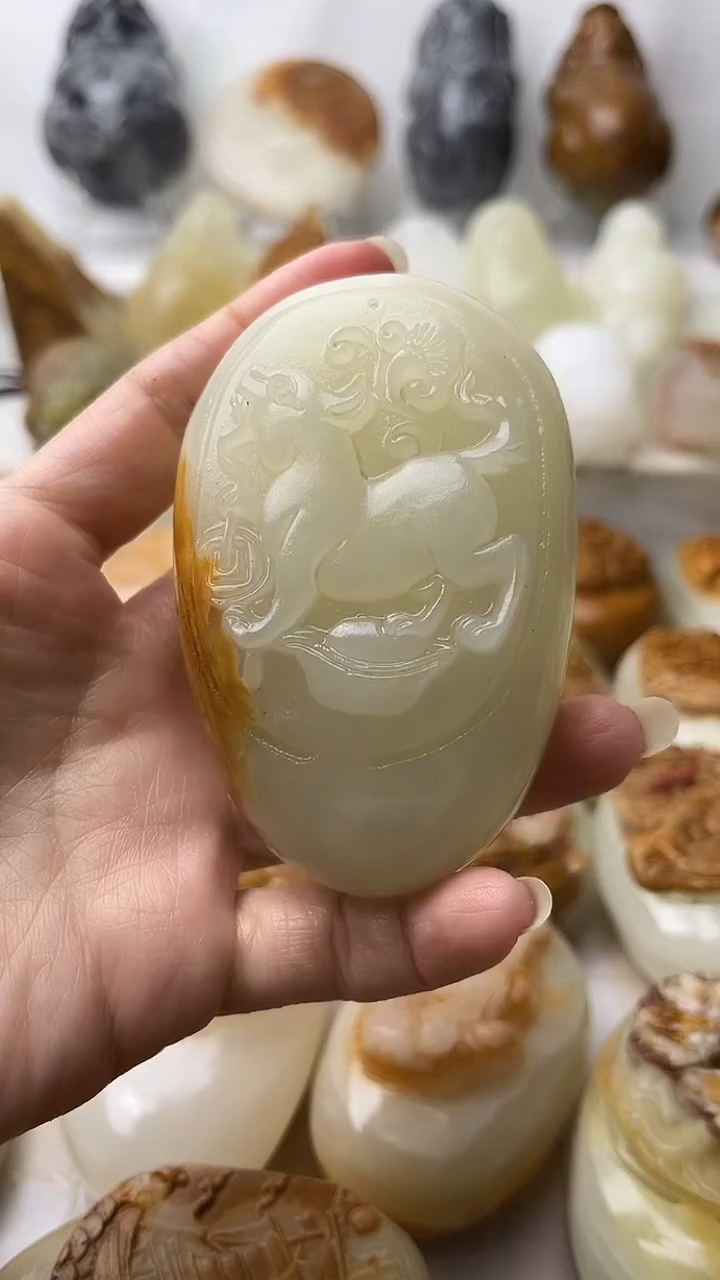 石材古青石棉纹正常不退换狗