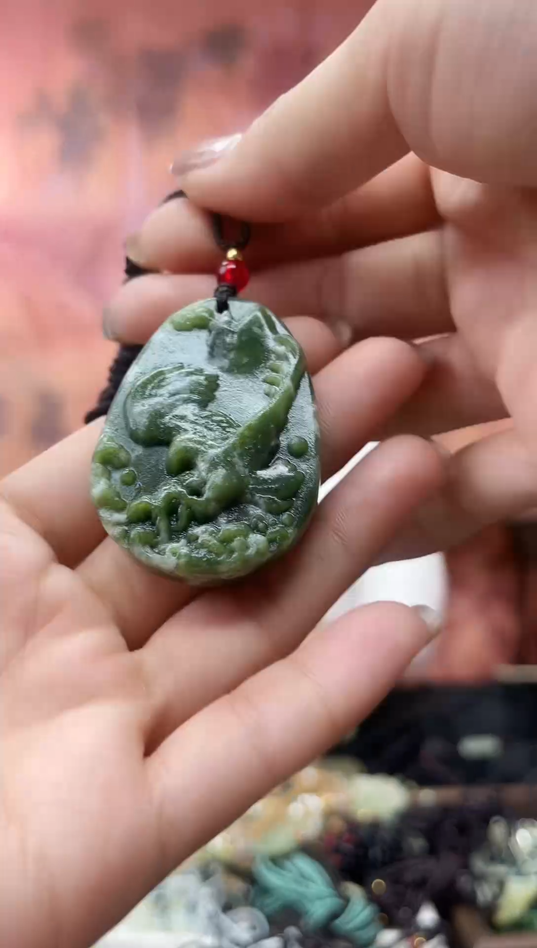 未镶嵌岫玉吊坠·