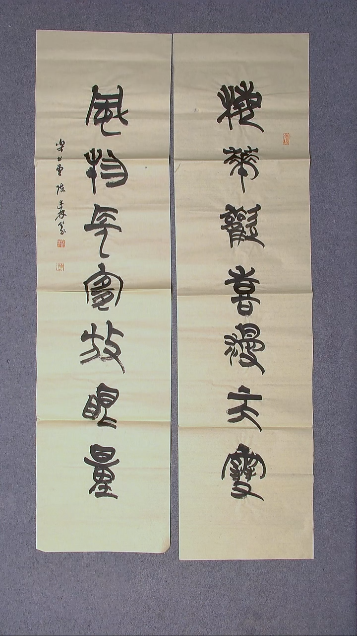 书法陈述林山东青岛138*34*2八平尺