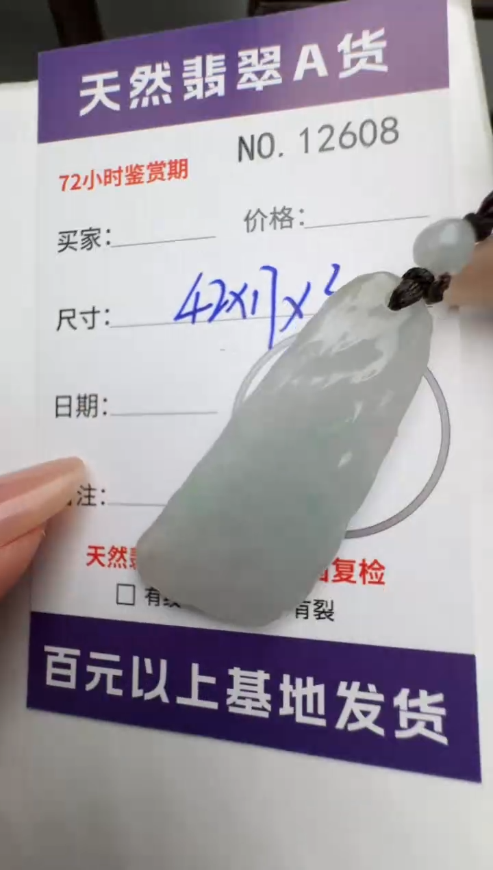 【闪购商品】翡翠颈饰未镶嵌原石12608