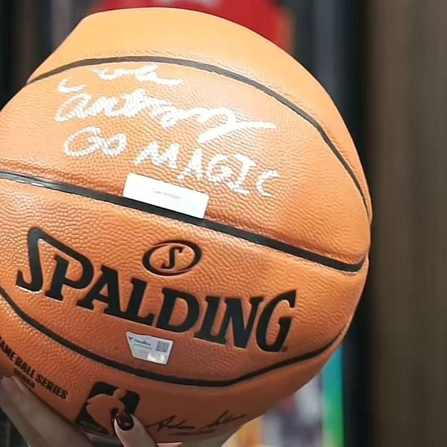 【臻签体育】科尔安东尼亲签篮球魔术队加签收藏