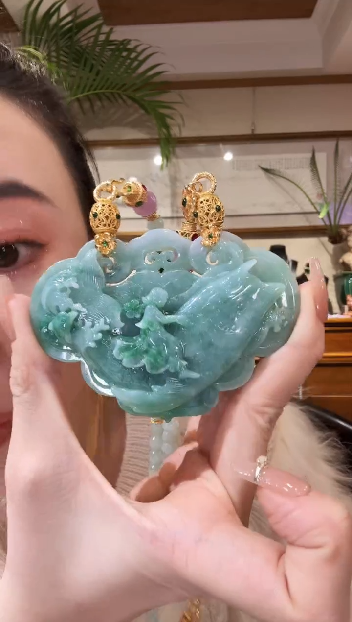 【闪购商品】翡翠颈饰未镶嵌国风