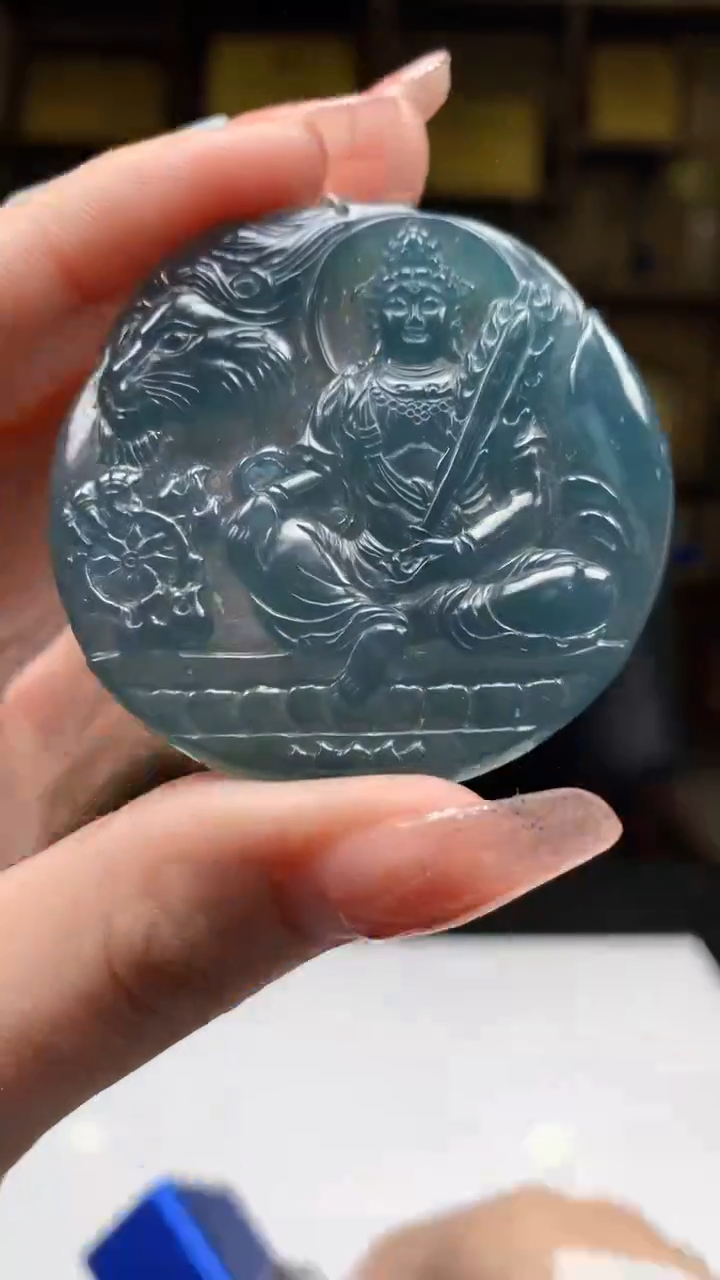 【闪购商品】定制翡翠未镶嵌1071ry-毛货挂件53