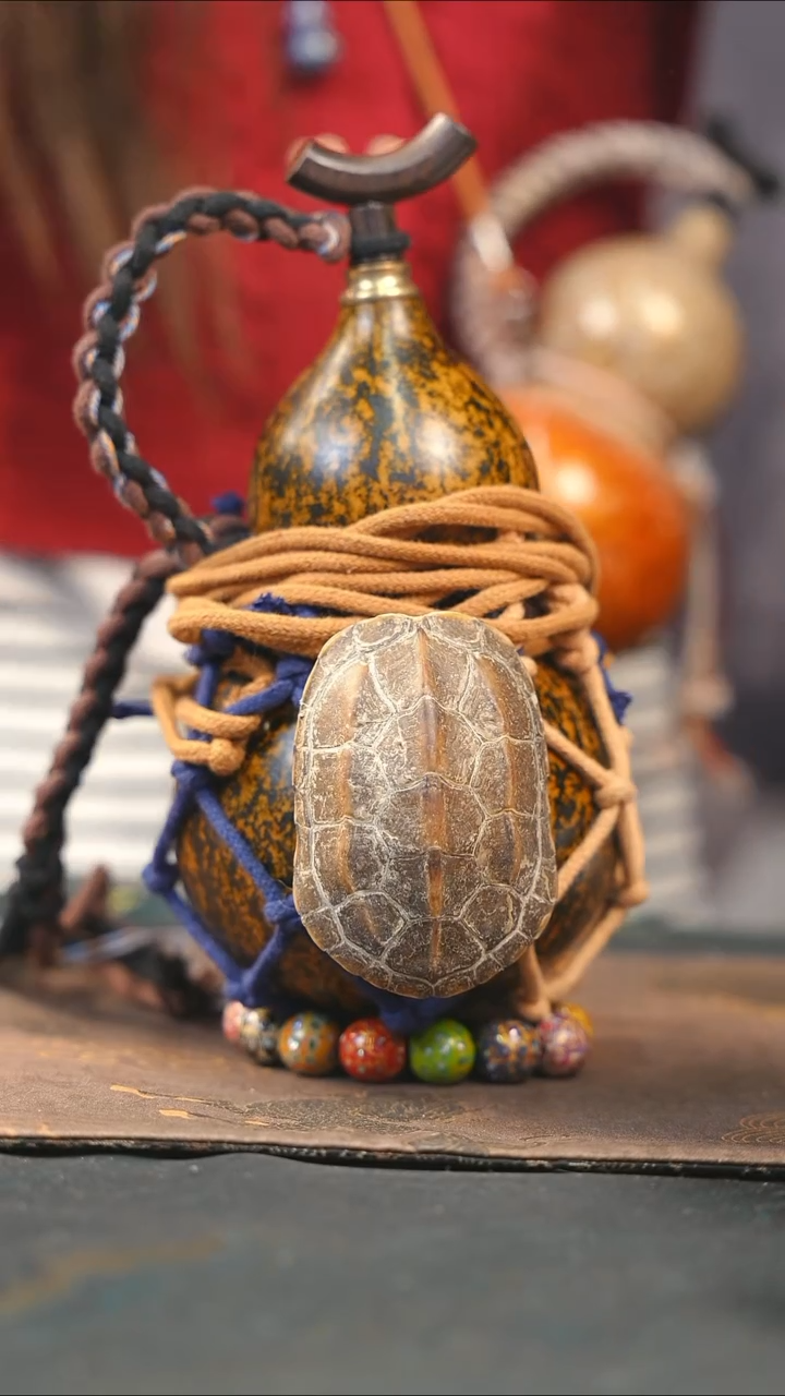 【闪购商品】WF140大漆酒葫芦不包手串及旋转底座