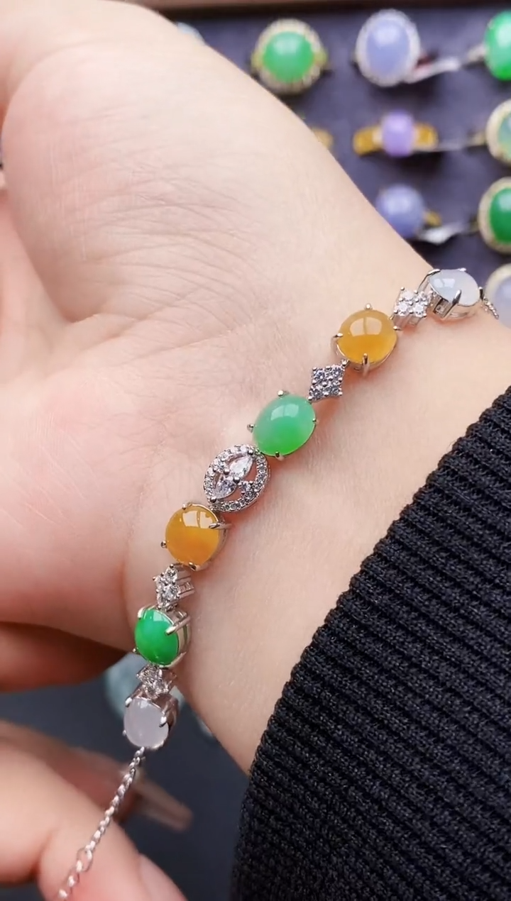 银S925镶嵌戒指翡翠1143