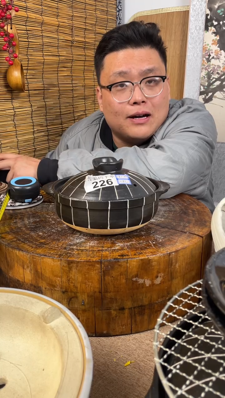 陶土10号链接日式砂锅0.8升*18.5高7